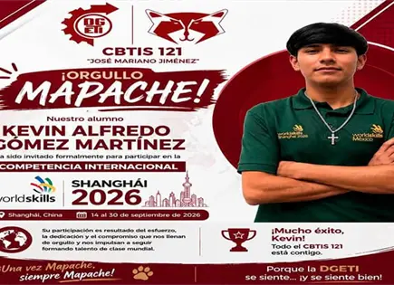 Estudiante potosino representará a México en Shanghái, China Estudiante potosino representará a México en Shanghái, China