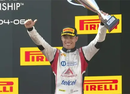Noel León suma su quinto podio en Fórmula 2 y hace historia en Monza Noel León suma su quinto podio en Fórmula 2 y hace historia en Monza