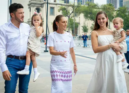 Samuel García recibe a Claudia Sheinbaum en Nuevo León Samuel García recibe a Claudia Sheinbaum en Nuevo León