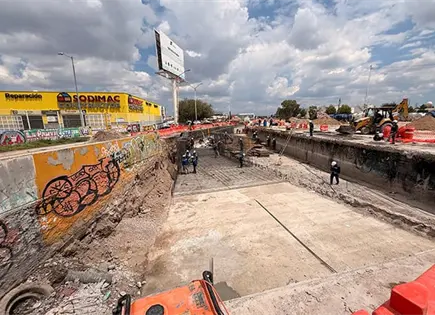 Al 25%, construcción del puente del bulevar Jacobo Payán Al 25%, construcción del puente del bulevar Jacobo Payán