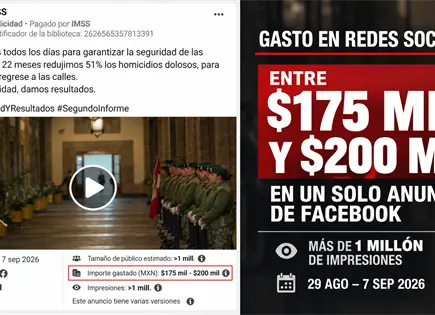 IMSS destina hasta 200 mil pesos a publicidad por informe de Sheinbaum IMSS destina hasta 200 mil pesos a publicidad por informe de Sheinbaum