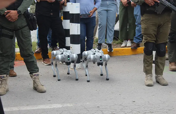 Perros robot apoyan en vigilancia de SLP