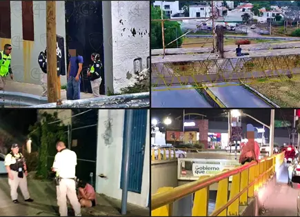 Polic&iacute;as ponen a salvo a dos personas en puentes de la capital