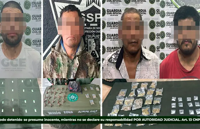 Capturan a más "narcos" en el estado
