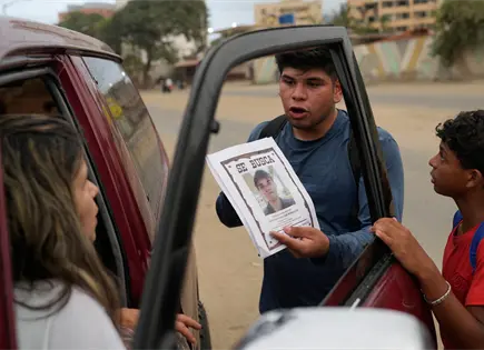 Familia busca a Andrés Molina desaparecido tras terremotos en La Guaira Familia busca a Andrés Molina desaparecido tras terremotos en La Guaira