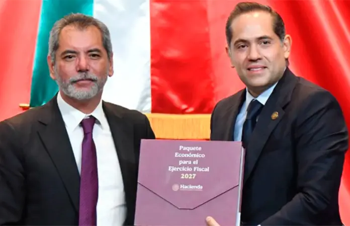 Hacienda entrega paquete económico 2027 al Congreso de la Unión