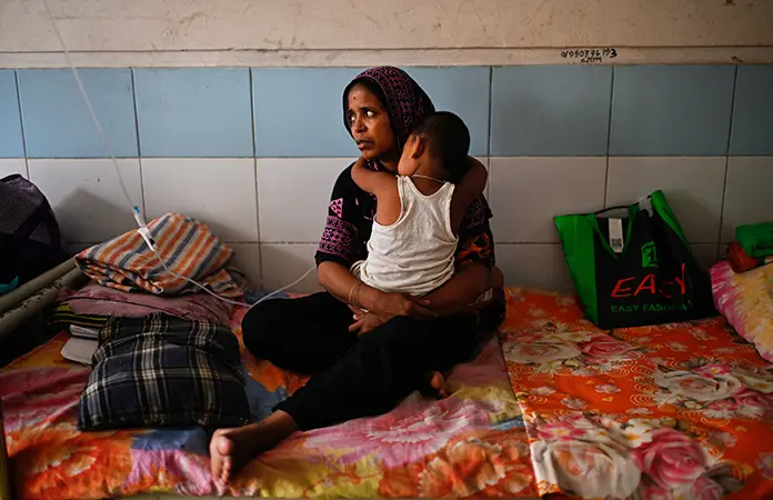 Bangladesh lucha contra sarampión