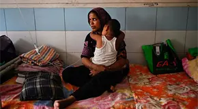 Bangladesh lucha contra sarampión