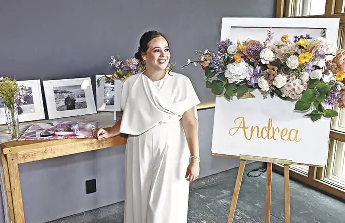 Andrea, ilusionada por su boda