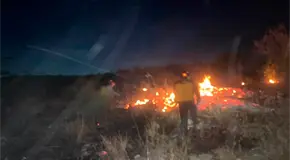 Arde tiradero de basura intermunicipal