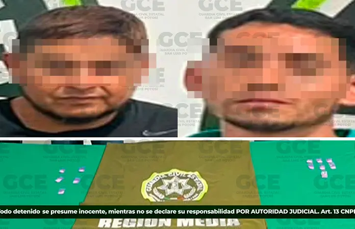 En Cerritos, detienen a un par de "narcos"
