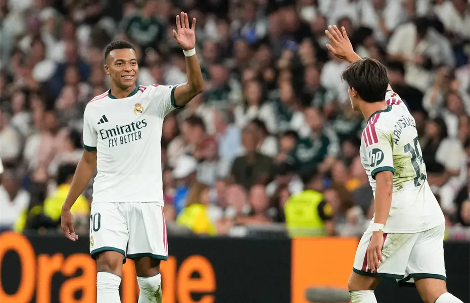 Mbapp&eacute; y Bellingham lideran victoria del Real Madrid