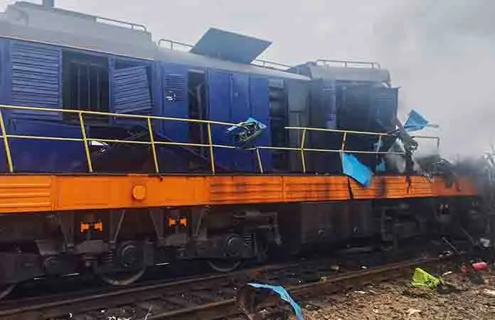 Impacta dron tren ucraniano