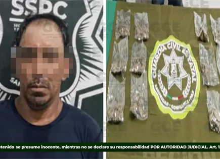 Detienen a hombre con dosis de marihuana en la Zona Media Detienen a hombre con dosis de marihuana en la Zona Media