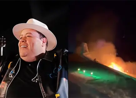 Cantante vive horas de terror al incendiarse avión donde viajaba Cantante vive horas de terror al incendiarse avión donde viajaba