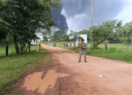 Controlan incendio en planta de sal en Veracruz Controlan incendio en planta de sal en Veracruz