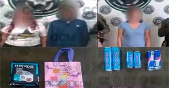 Atrapan a tres farderos en tiendas de Soledad