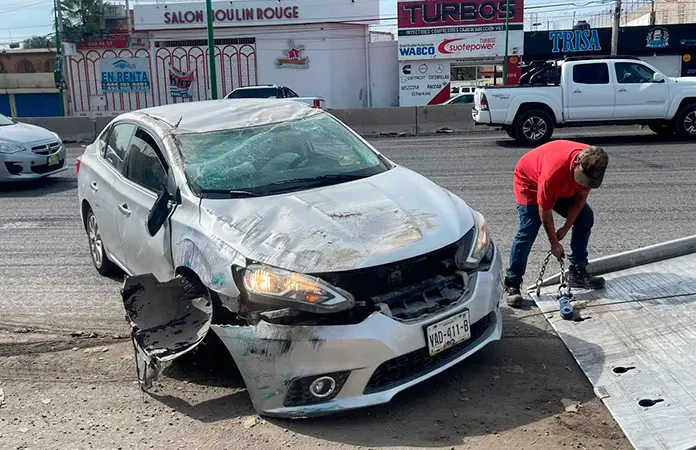 Tres heridos deja accidente en la rúa a Rioverde