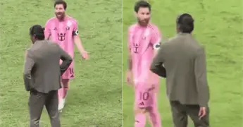 Messi y Joel Huiqui protagonizan encontronazo en Campeones Cup