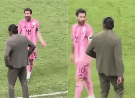 Messi y Joel Huiqui protagonizan encontronazo en Campeones Cup