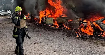 Ataques rusos contra Ucrania dejan 19 heridos