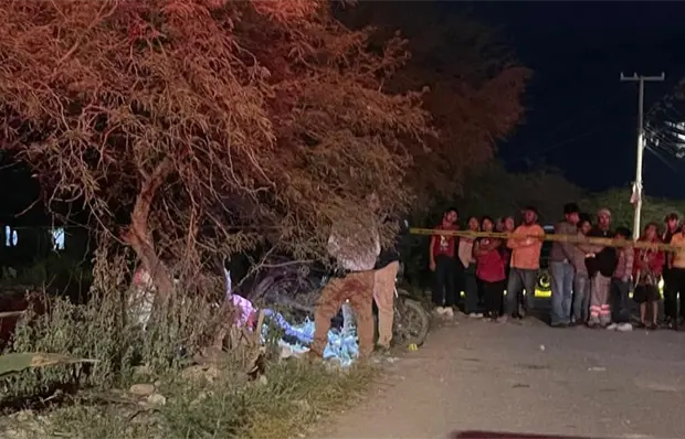 Motociclista muere tras derrapar y chocar contra un &aacute;rbol
