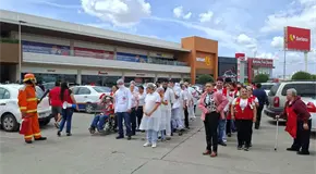 Por Simulacro Nacional se activa alerta sísmica en SLP Por Simulacro Nacional se activa alerta sísmica en SLP