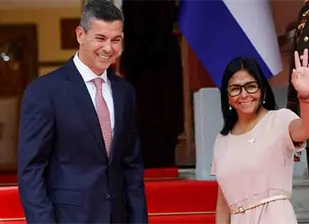 Se re&uacute;nen presidentes de Venezuela y Paraguay