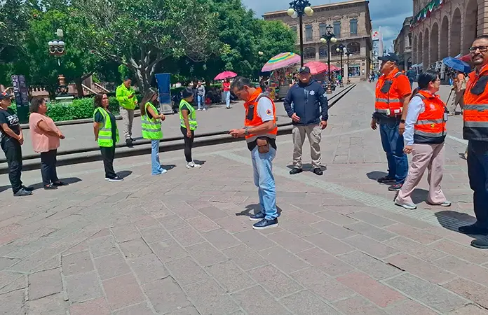 Simulacro incluyó a mil 700 inmuebles