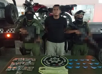 Cae sujeto en posesi&oacute;n de drogas