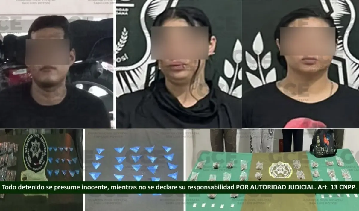 Detiene la GCE a cuatro con drogas