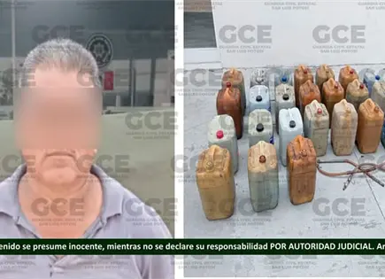 Incautan 400 litros de hidrocarburo en la Huasteca