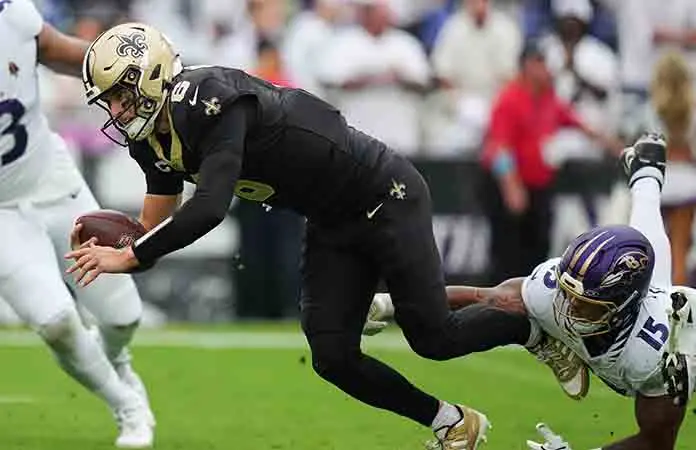 Sorprenden Saints y vencen a Ravens