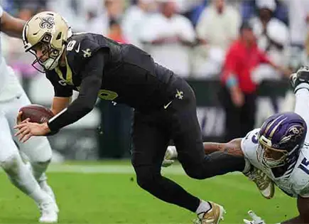 Sorprenden Saints y vencen a Ravens Sorprenden Saints y vencen a Ravens