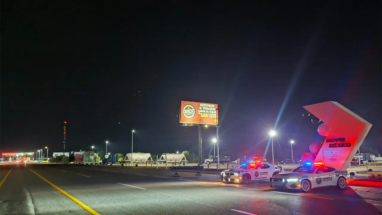 Detienen a cinco personas durante operativos carreteros en SLP