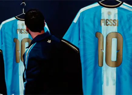 Lionel Messi revela jersey para su último partido con Argentina Lionel Messi revela jersey para su último partido con Argentina