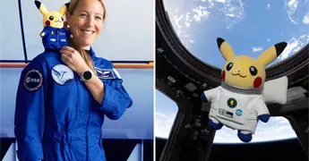Pikachu llega a estaci&oacute;n espacial en la Semana Mundial del Espacio