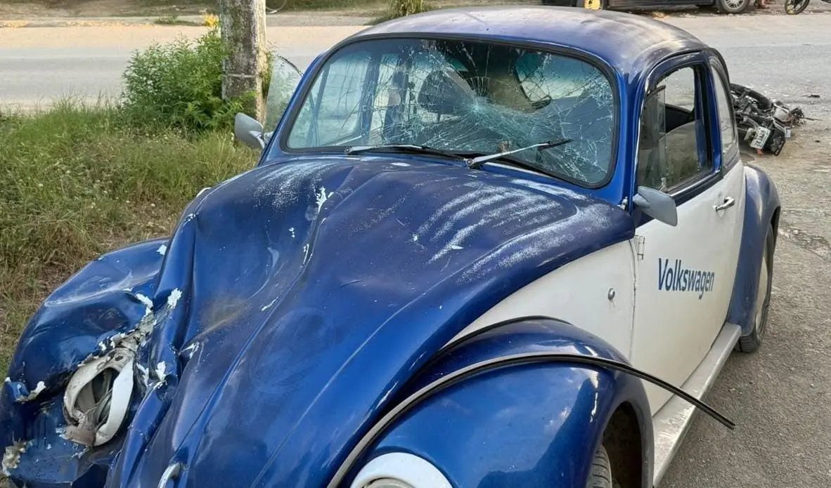 Fallece hombre tras choque con vocho en la Valles-Naranjo