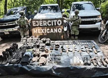 Ejército y GN inhabilitan campamento con armas en Zapopan Ejército y GN inhabilitan campamento con armas en Zapopan