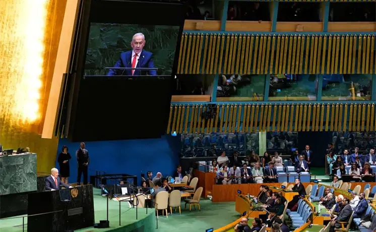 Netanyahu enfrenta rechazo y abandono masivo en la ONU Netanyahu enfrenta rechazo y abandono masivo en la ONU
