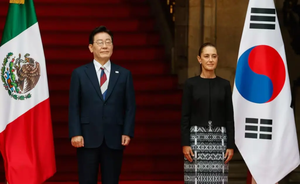 Sheinbaum se reúne con Lee Jae Myung, presidente de Corea