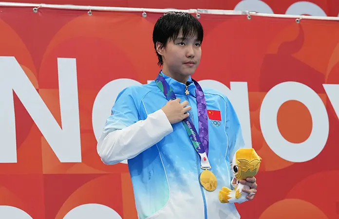 Tercer oro para la china Yu Zidi