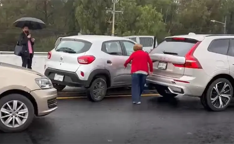 Video | Chocan por alcance en Salvador Nava