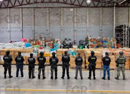 FGR investiga aseguramiento de 13 toneladas de cigarros falsos en CDMX FGR investiga aseguramiento de 13 toneladas de cigarros falsos en CDMX
