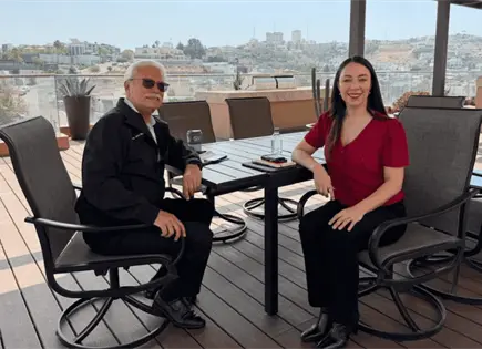 Julieta Ram&iacute;rez se re&uacute;ne con Jaime Bonilla en Baja California
