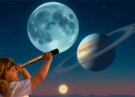 La Luna y Saturno se alinean este mes La Luna y Saturno se alinean este mes