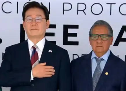 Presidente de Corea Lee Jae Myung es recibido en Senado de M&eacute;xico