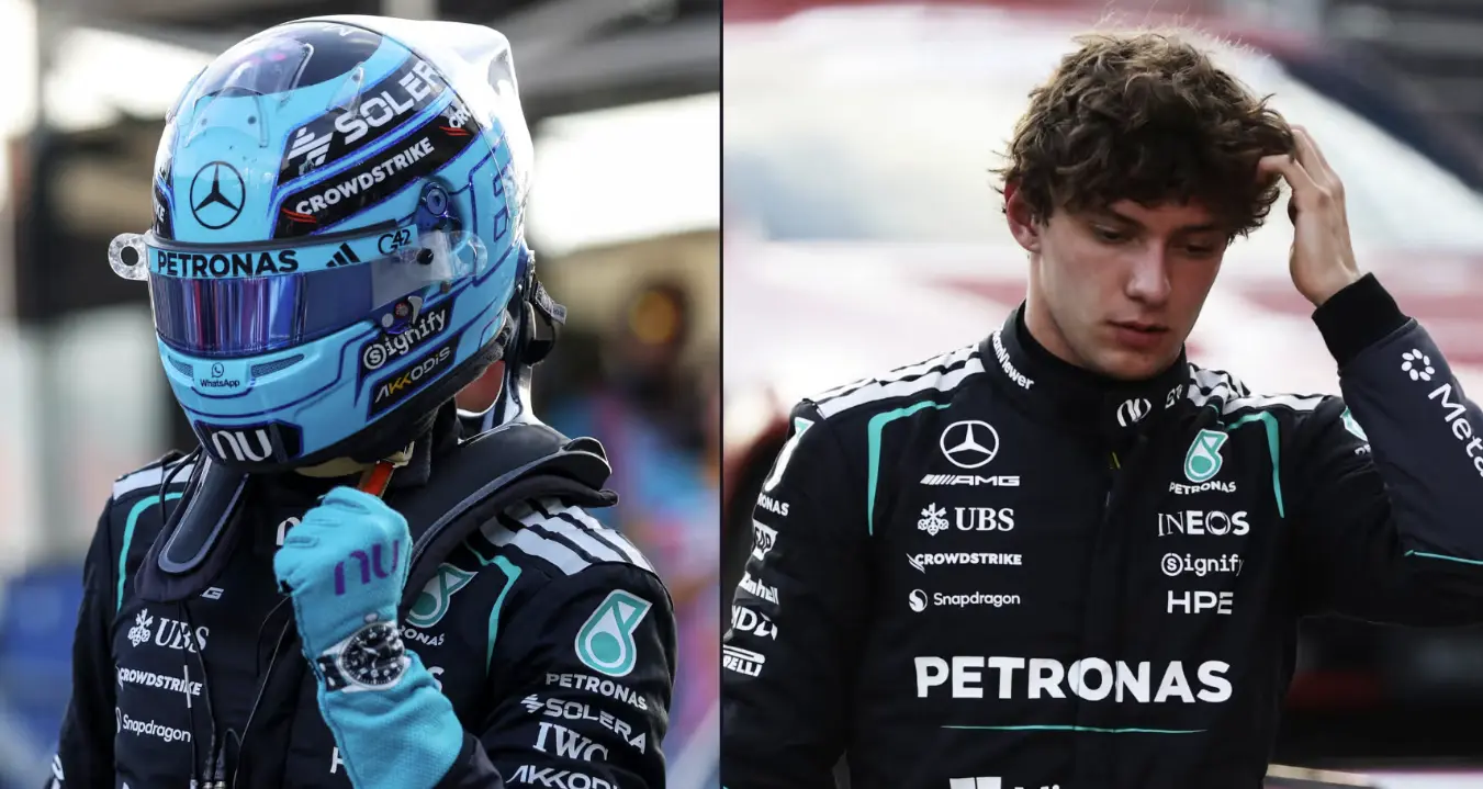 Russell arrasa en Bakú; Checo saldrá 19º