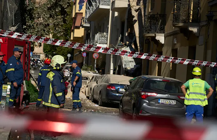 Explosión derriba edificio
