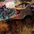En sentido contrario, embisten a pareja en la carretera 57